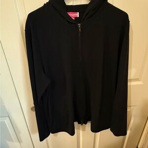 Lounge Black Zip-Up Hoodie Maternity